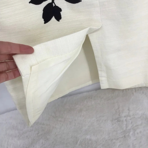 Talbot’s Women’s Floral Sheath Dress Wedding Party Summer Blue/Creme’ Size 4 - Picture 7 of 9